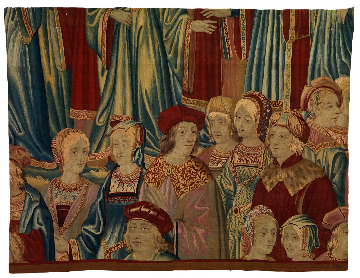 Fragment de tapisserie, Comtiers, fabriqué à Bruxelles, Belgique, c.1520 - Belgian School