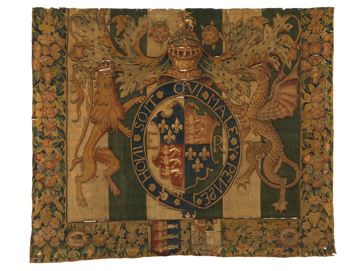 Tapisserie avec les Armoiries royales d