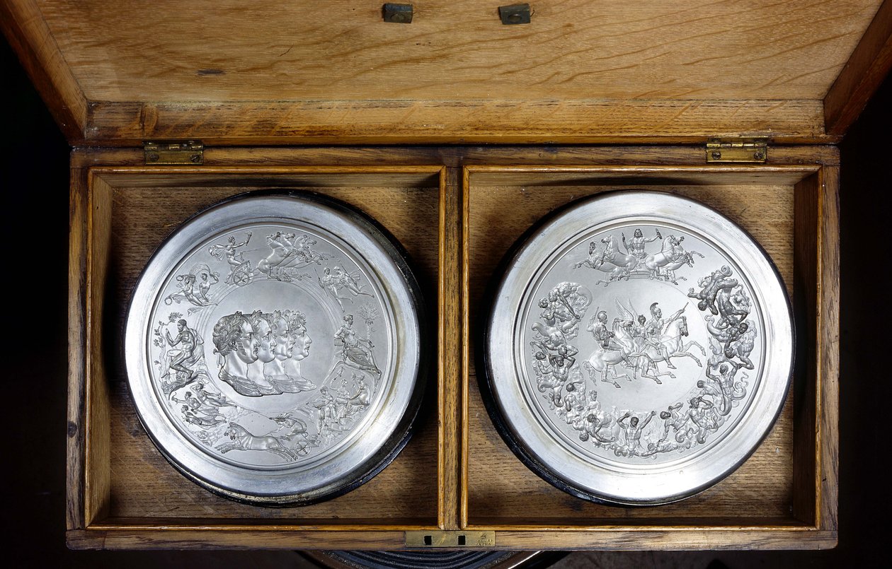 Moules de la médaille de Waterloo, vers 1815 - Benedetto Pistrucci