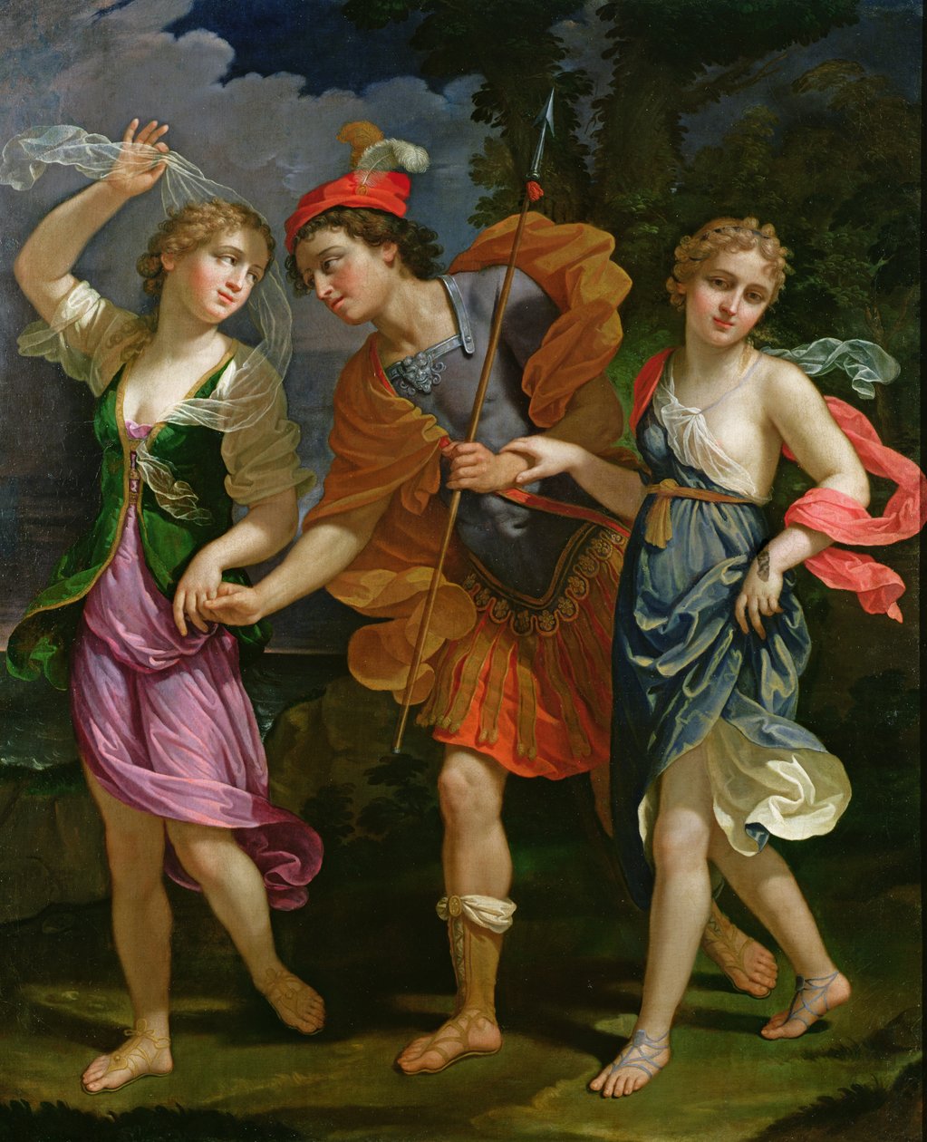 Thésée avec Ariane et Phèdre, les filles du roi Minos, 1702 - Benedetto the Younger Gennari
