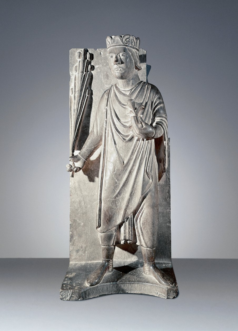 Avril, statue du Cycle des Mois, Baptistère de Parme - Benedetto Antelami