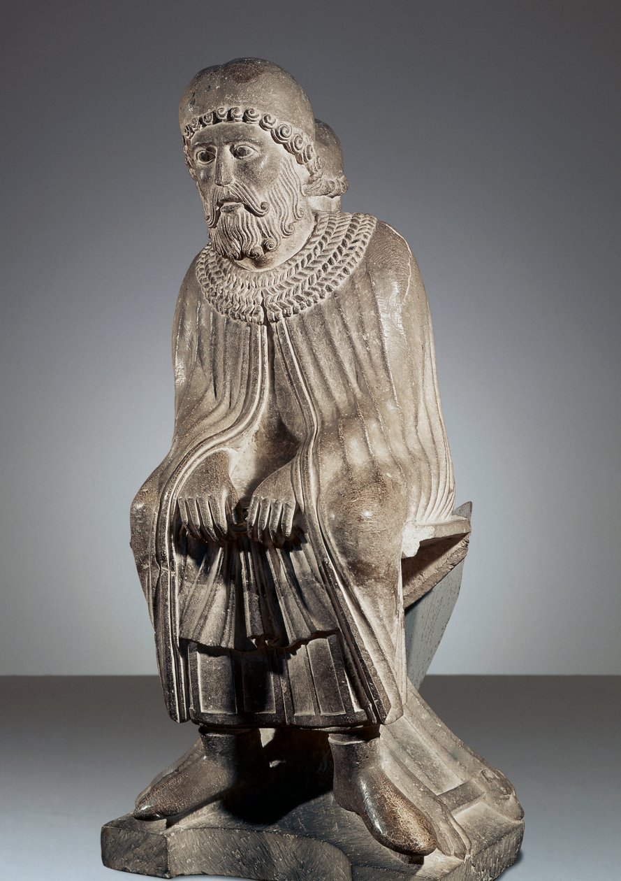 Janvier, statue du Cycle des Mois, Baptistère de Parme - Benedetto Antelami