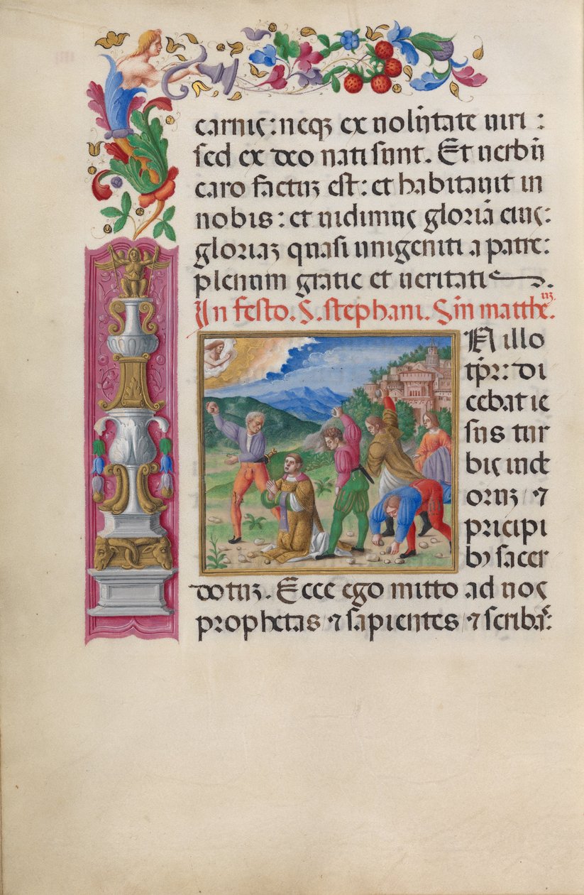 Martyre de saint Étienne. D