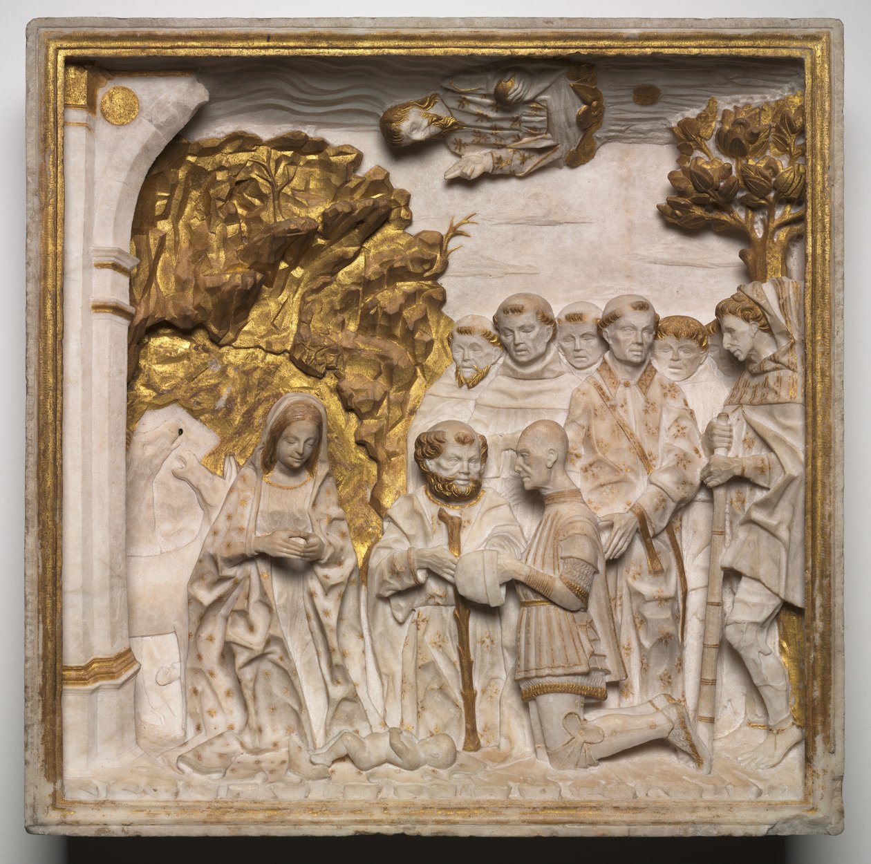 Pier Francesco Visconti, Cour de Saliceto, Adorant l