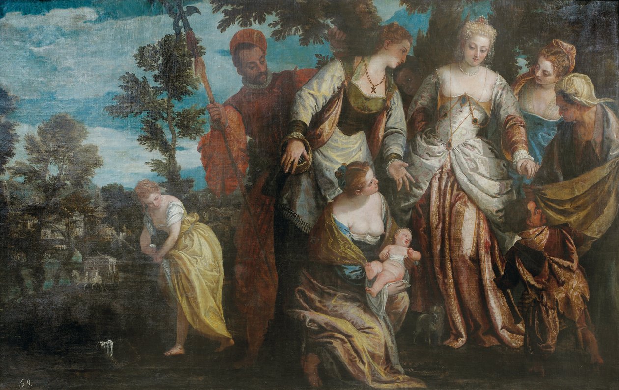 La découverte de Moïse - Benedetto Caliari