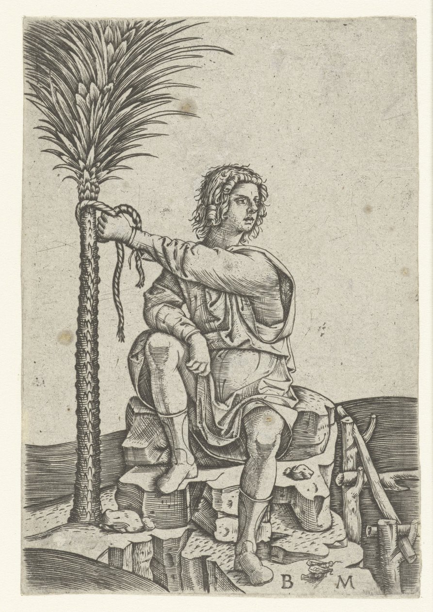 Homme assis près d
