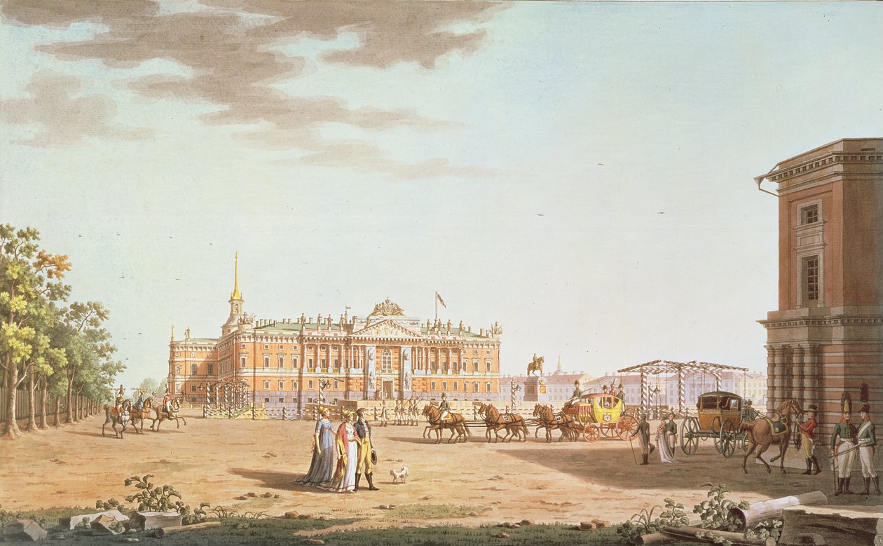 Façade avant du Château Saint-Michel, Saint-Pétersbourg - Benjamin Patersson
