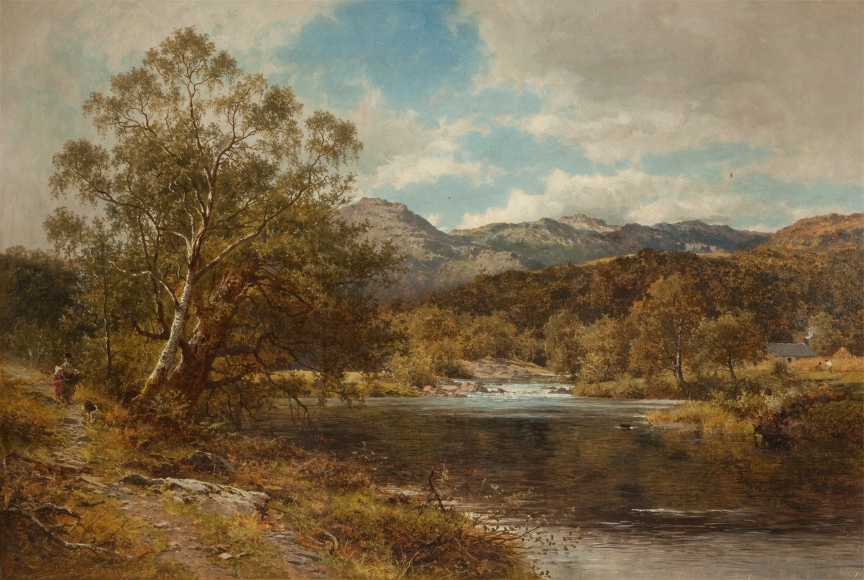 Sur le Llygwy, nord du Pays de Galles - Benjamin Williams Leader