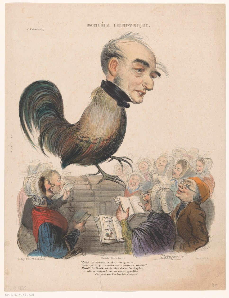 Caricature de Paul de Kock - Benjamin