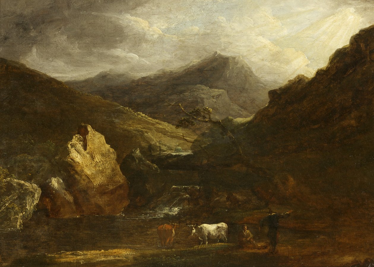 Paysage de montagne avec vue sur Snowdon - Benjamin Barker