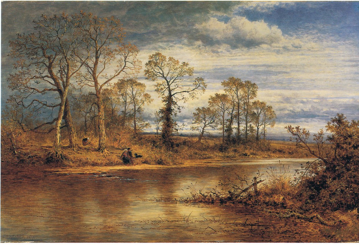 Une rivière anglaise en automne - Benjamin Eastlake Leader