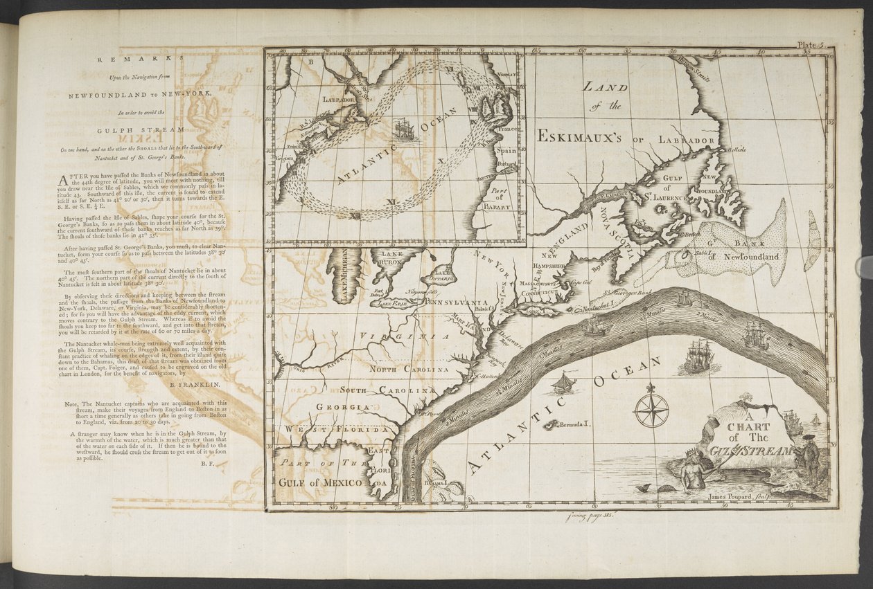 Une carte du Gulf Stream, dans 