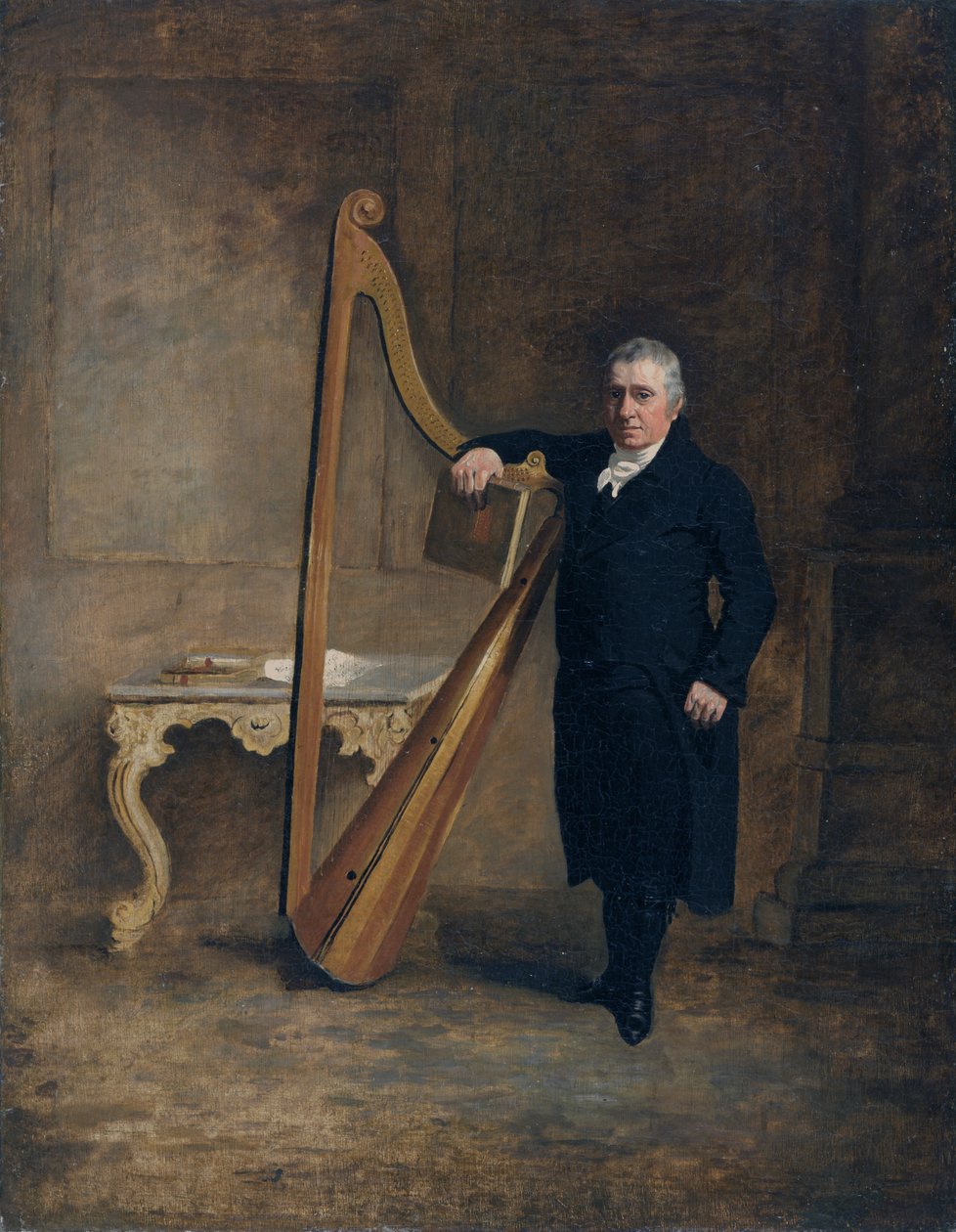 Harpiste de la famille Corbet de Griffith Owen, vers 1812 - Benjamin Marshall