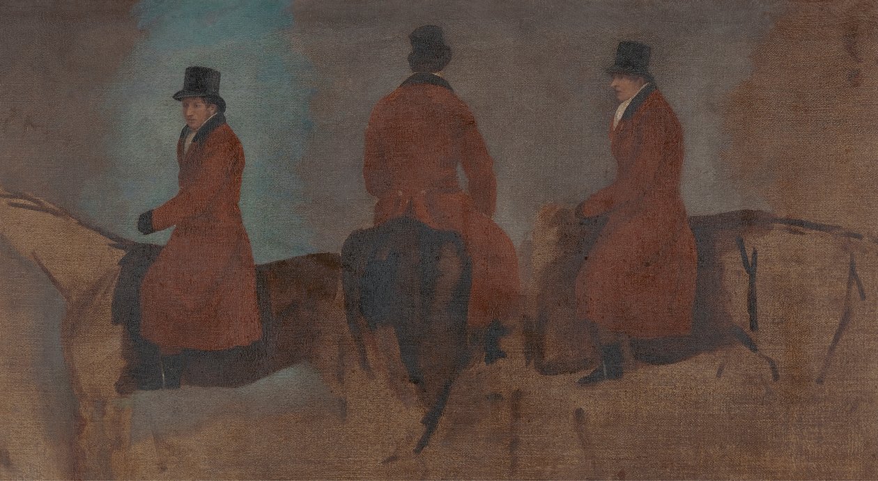 Études de cavaliers dans le champ de chasse - Benjamin Marshall