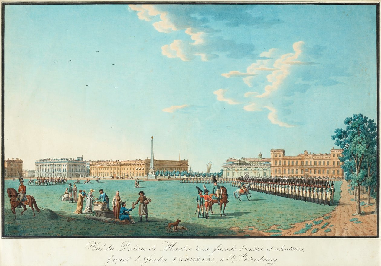Le Palais de Marbre à Saint-Pétersbourg, c. 1800 - Benjamin Paterssen
