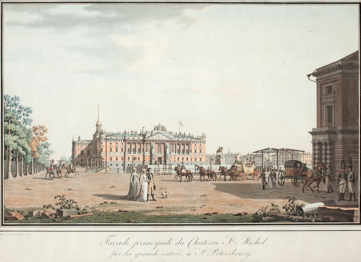 Vue du palais Michel à Saint-Pétersbourg - Benjamin Paterssen