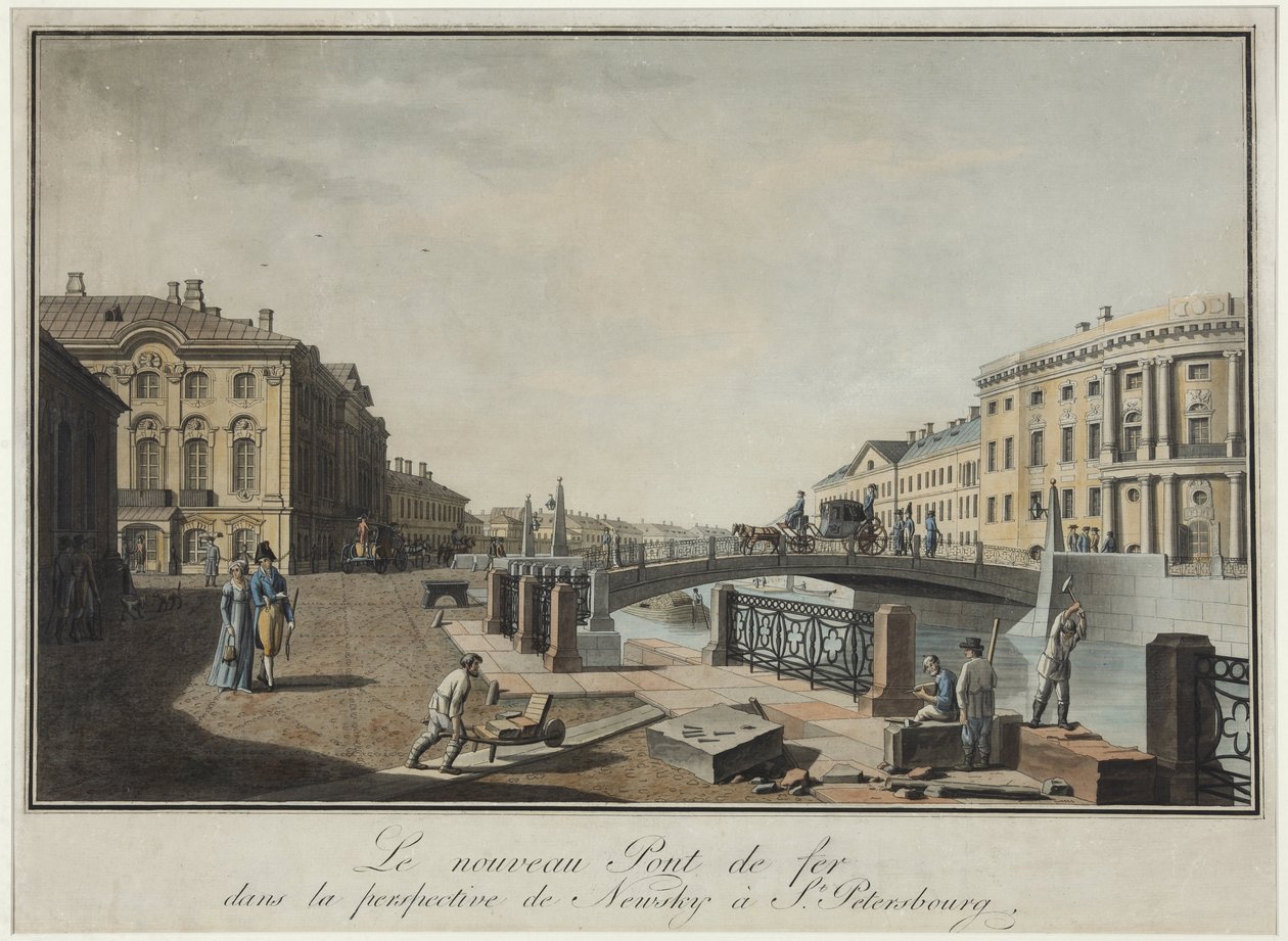 Vue du Pont Vert à Saint-Pétersbourg - Benjamin Patersson
