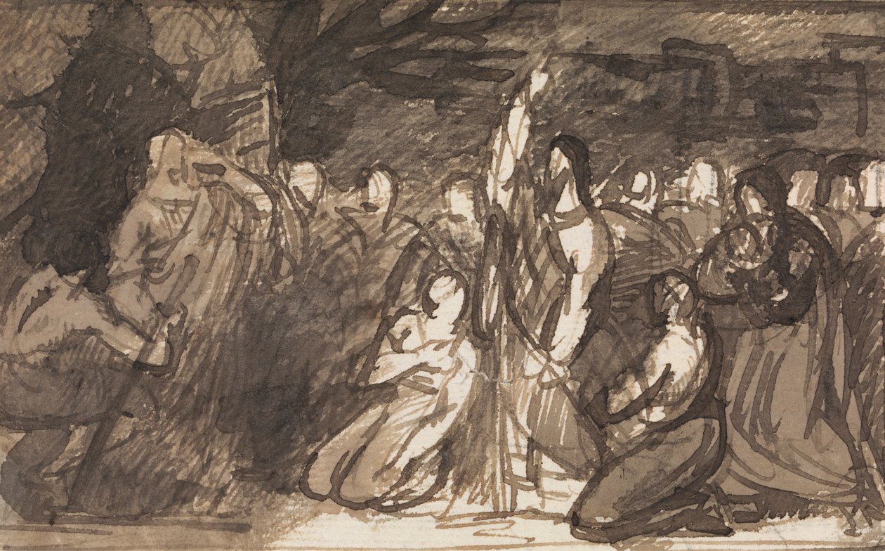Étude du Christ ressuscitant Lazare - Benjamin Robert Haydon