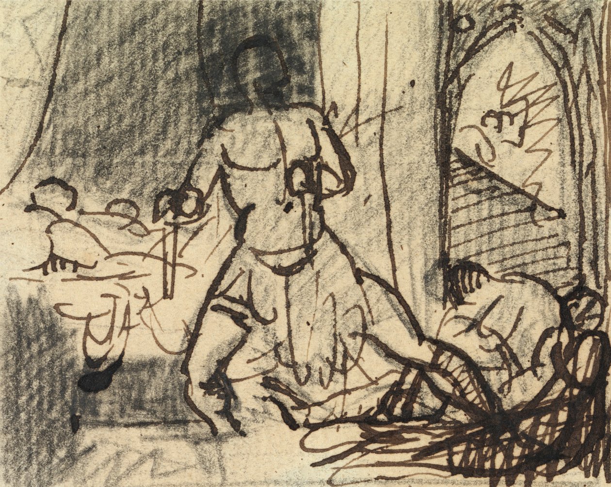 Étude de figures dans une scène dramatique - Benjamin Robert Haydon