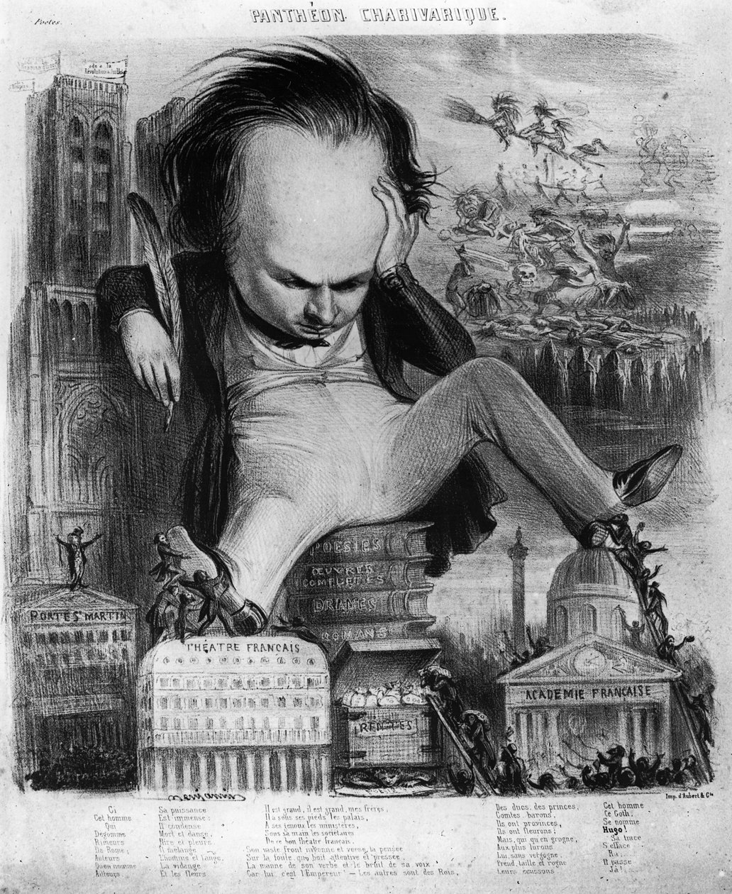 Caricature de Victor Hugo (1802-85) de 