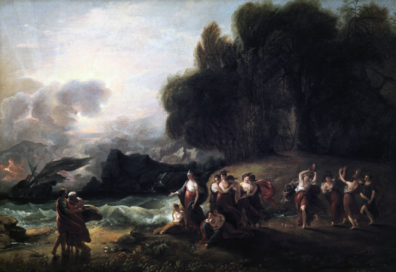 Réception de Télémaque et Mentor par Calypso, 1801 - Benjamin West