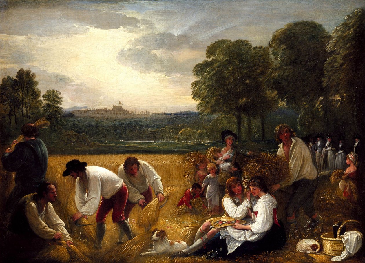 Récolte à Windsor par Benjamin West, PRA - Benjamin West