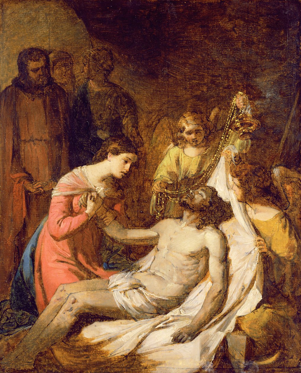 Étude de la lamentation sur le Christ mort - Benjamin West