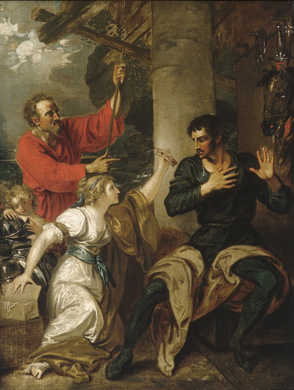 La demoiselle et Orlando, vers 1793 - Benjamin West