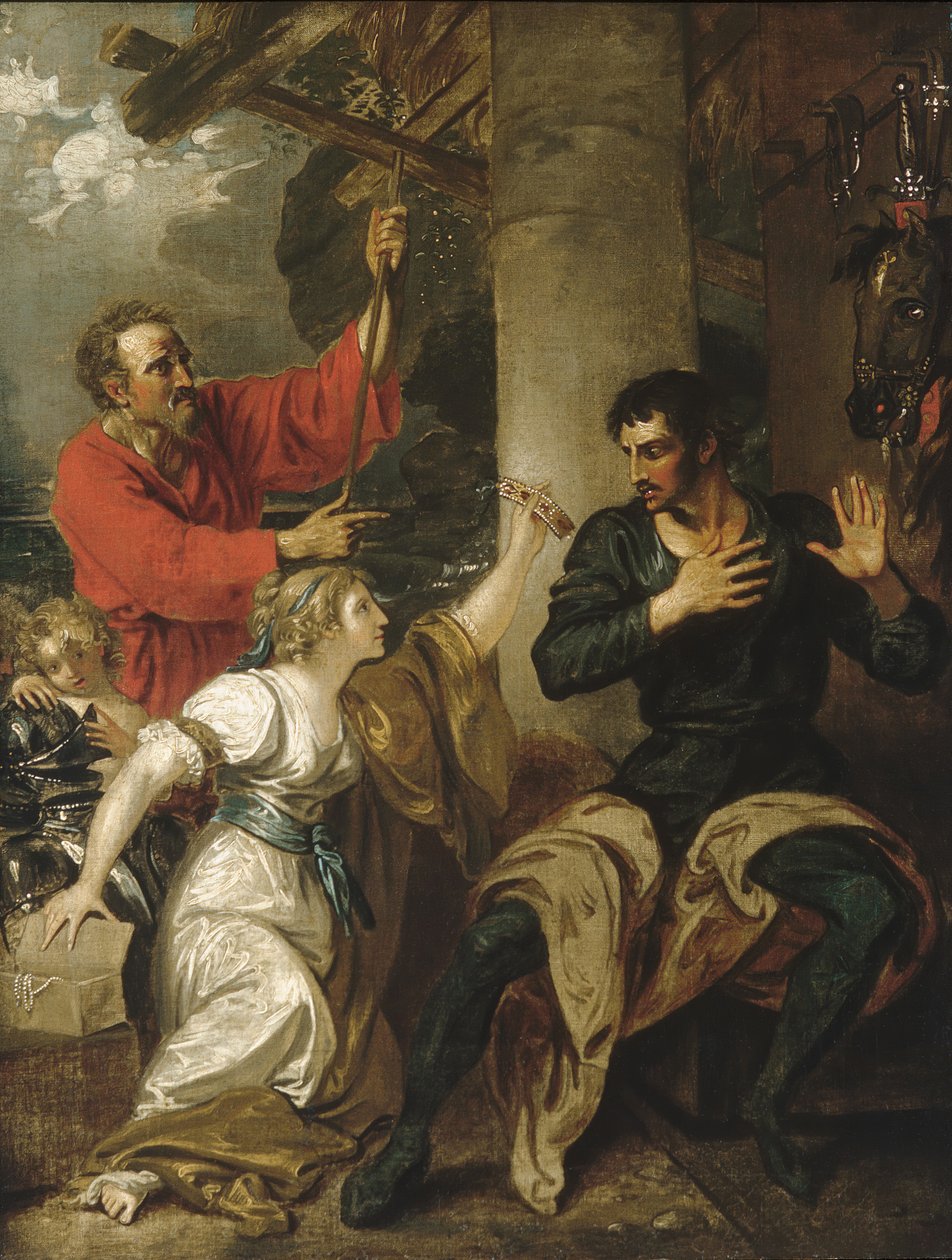 La demoiselle et Orlando, vers 1793 - Benjamin West