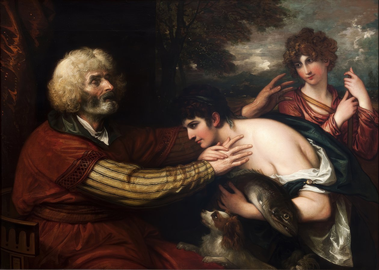 Tobias guérit la cécité de son père - Benjamin West