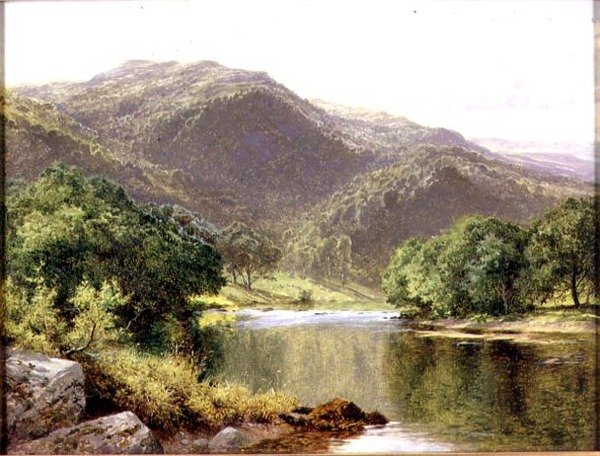 Une rivière au nord du Pays de Galles - Benjamin Williams Leader