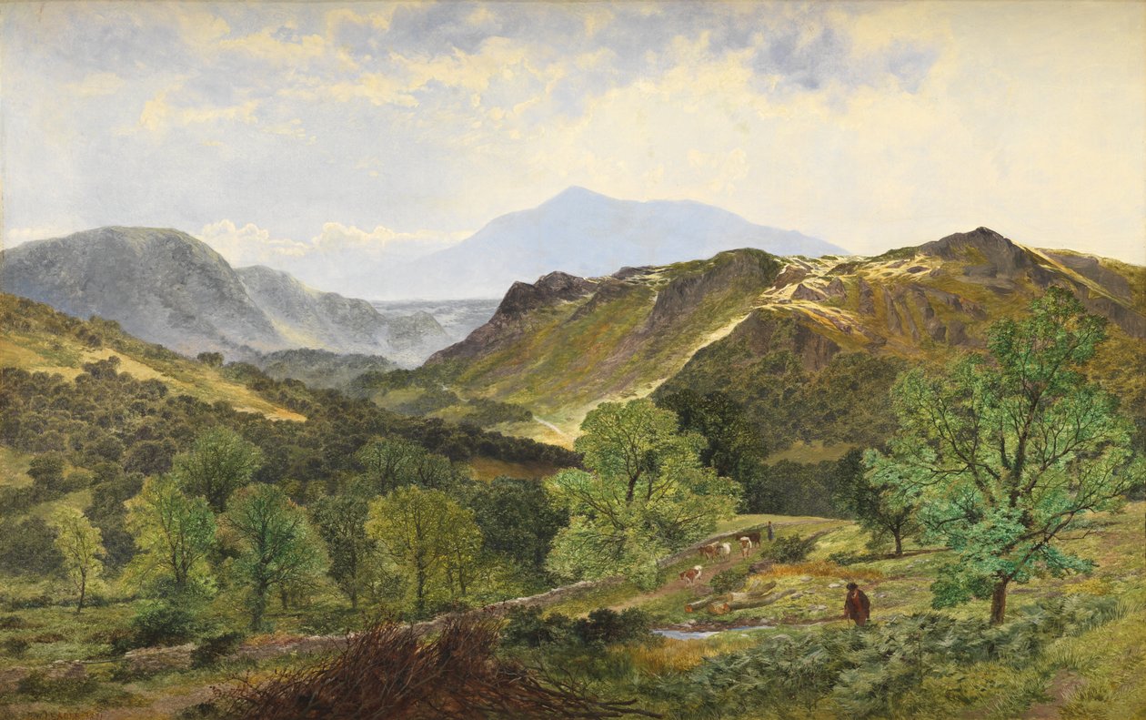 Moel Siabod - dans la vallée du Lledr, 1871 - Benjamin Williams Leader