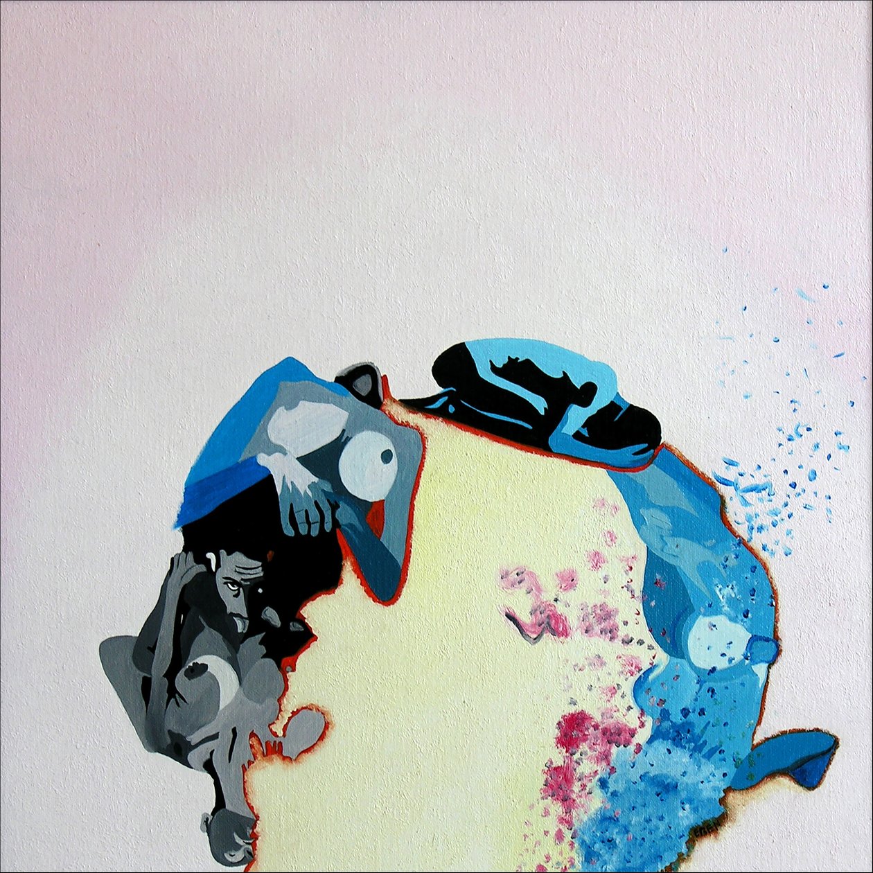 Photographes américains 7, 2000 (huile sur toile) - Benoit Erwann Boucherot