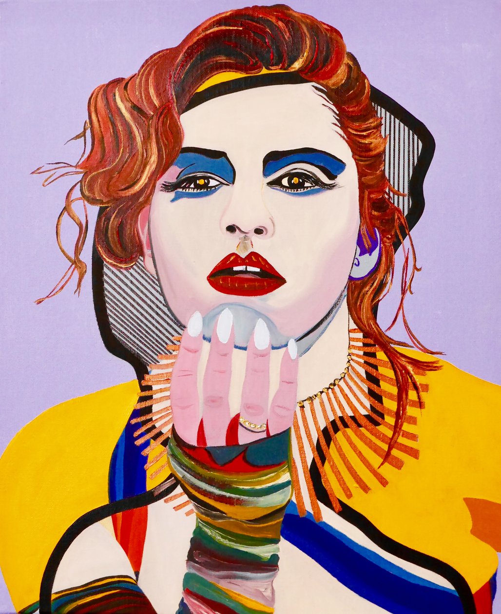 La Nef des fous : Astrid, 2020 (huile sur toile) - Benoit Erwann Boucherot