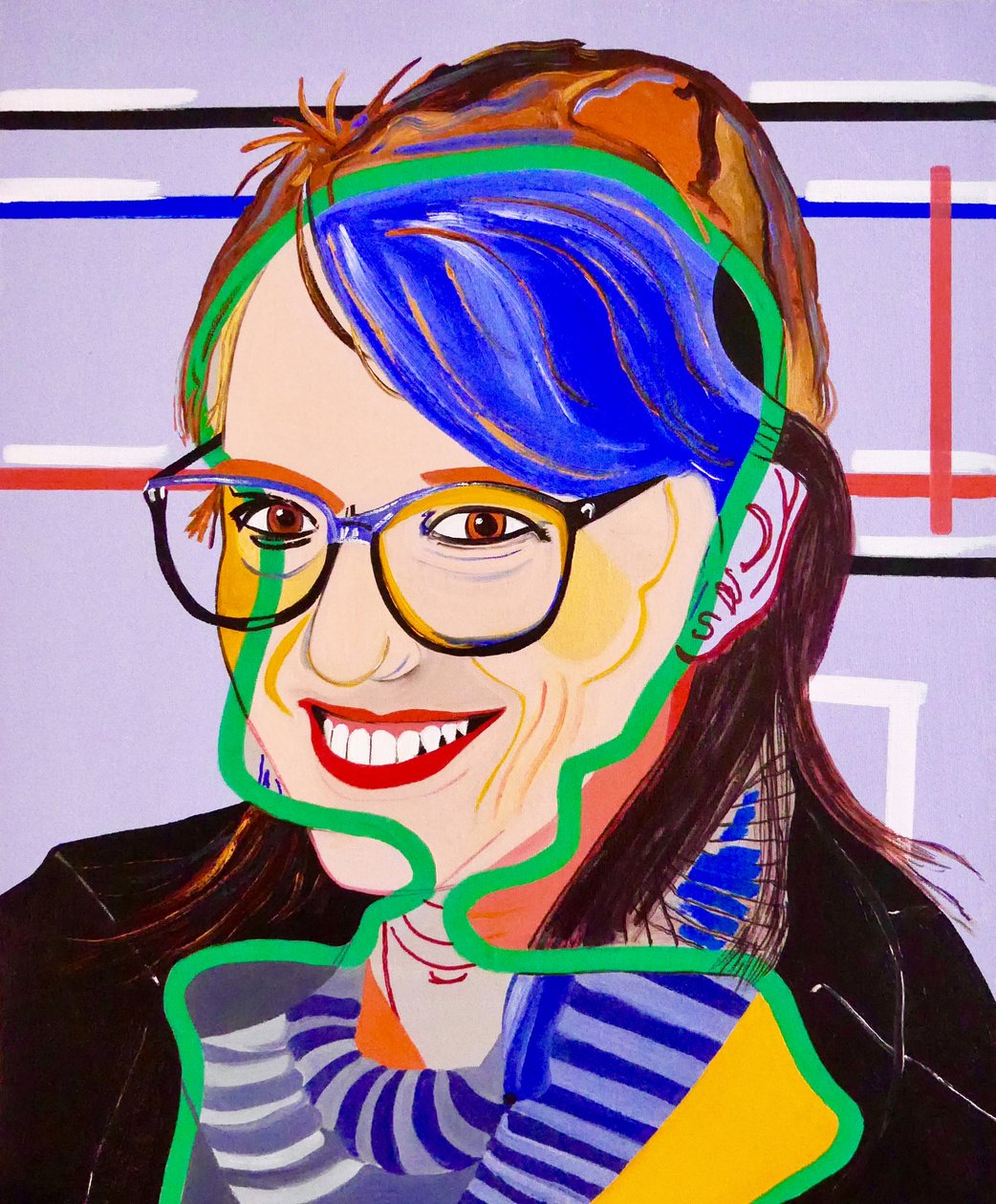 La Nef des fous : Evelyne, 2020 (oil on canvas) - Benoit Erwann Boucherot