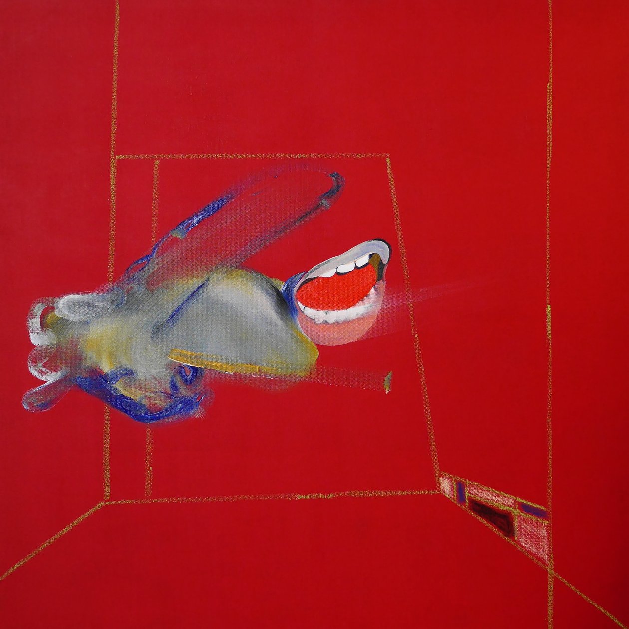 La colère, panneau 1, 2016 (oil and acrylic on canvas) - Benoit Erwann Boucherot