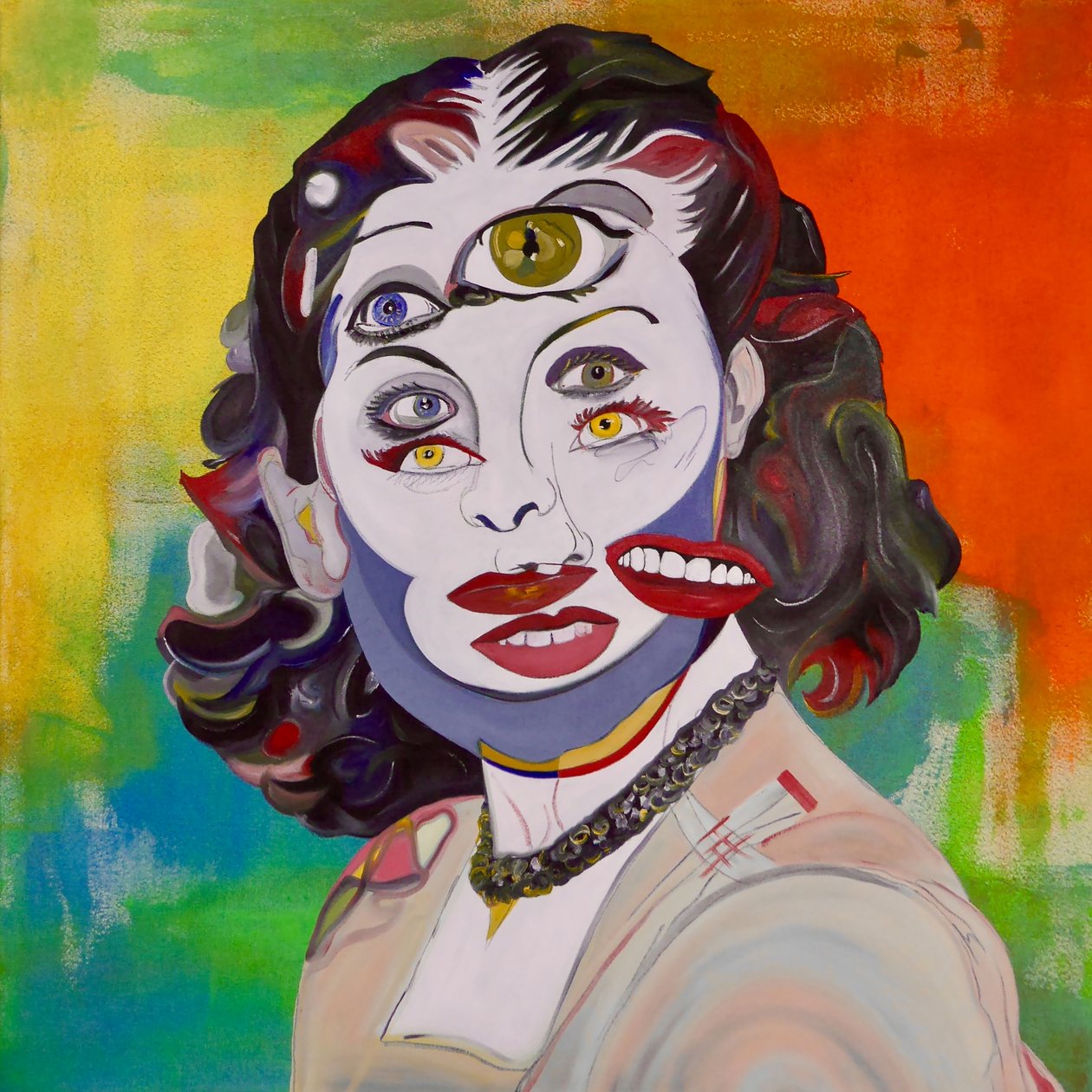 Mythe 3, 2021 (huile et acrylique sur toile) - Benoit Erwann Boucherot