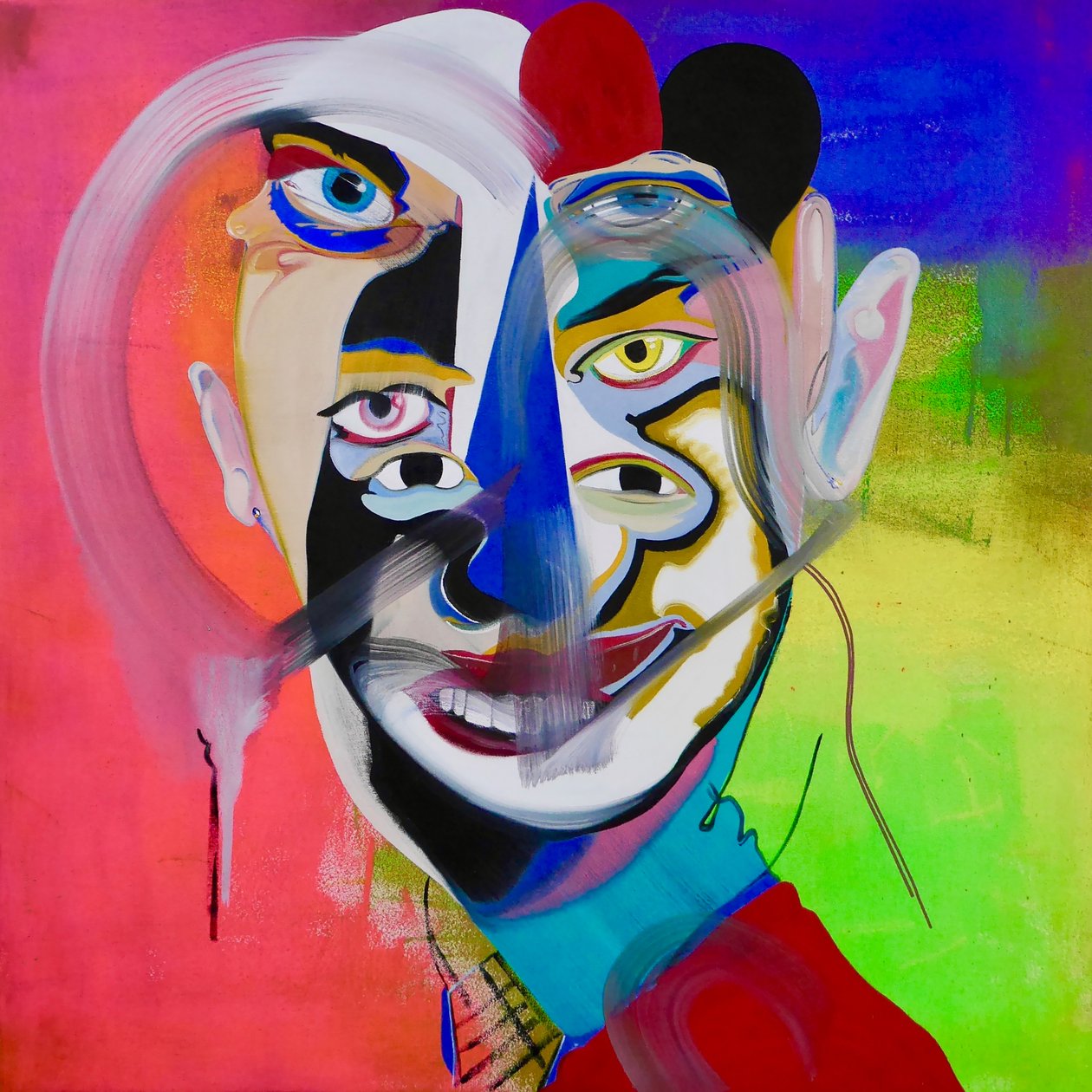 Mythe 5, 2021 (huile et acrylique sur toile) - Benoit Erwann Boucherot