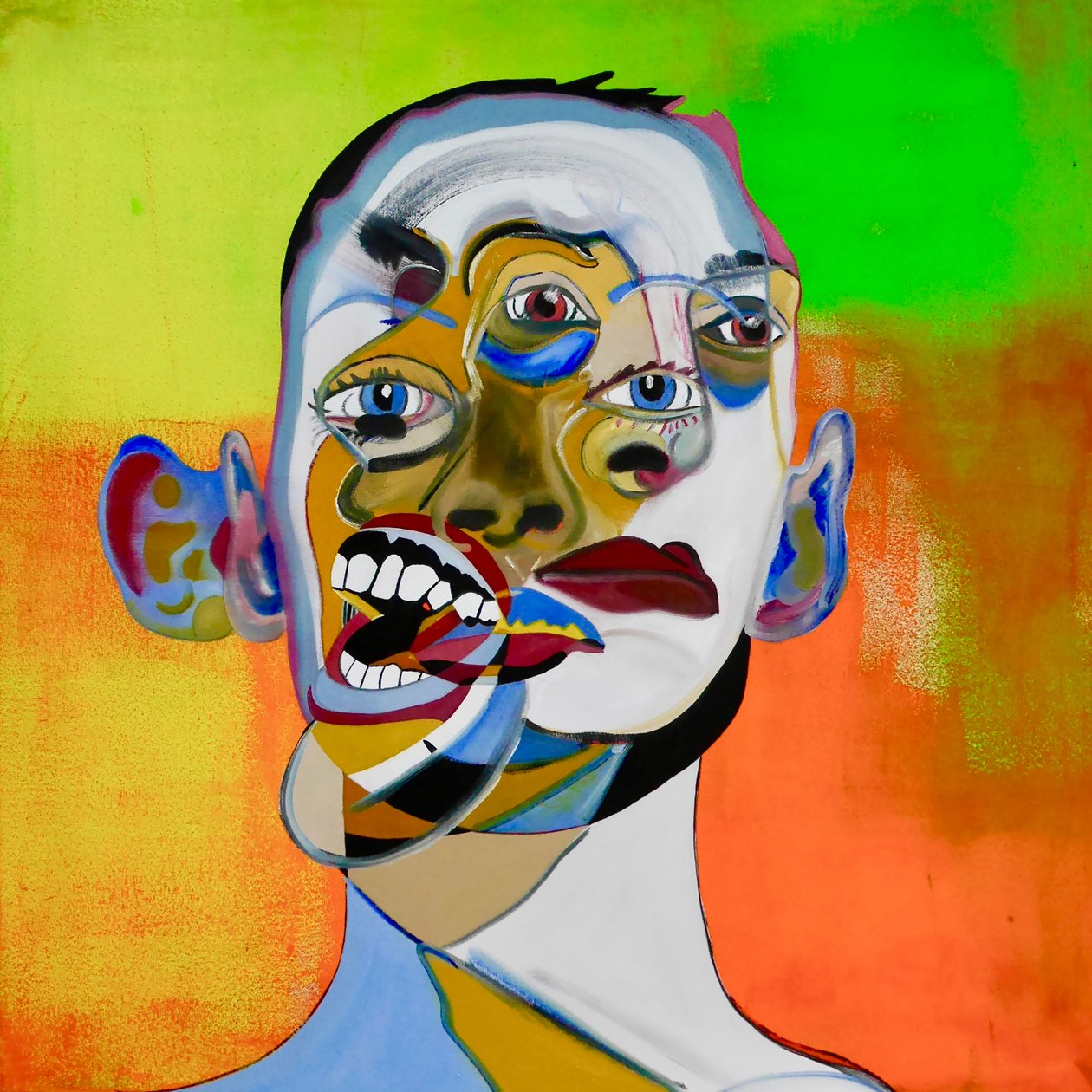 Mythe 6, 2021 (huile et acrylique sur toile) - Benoit Erwann Boucherot