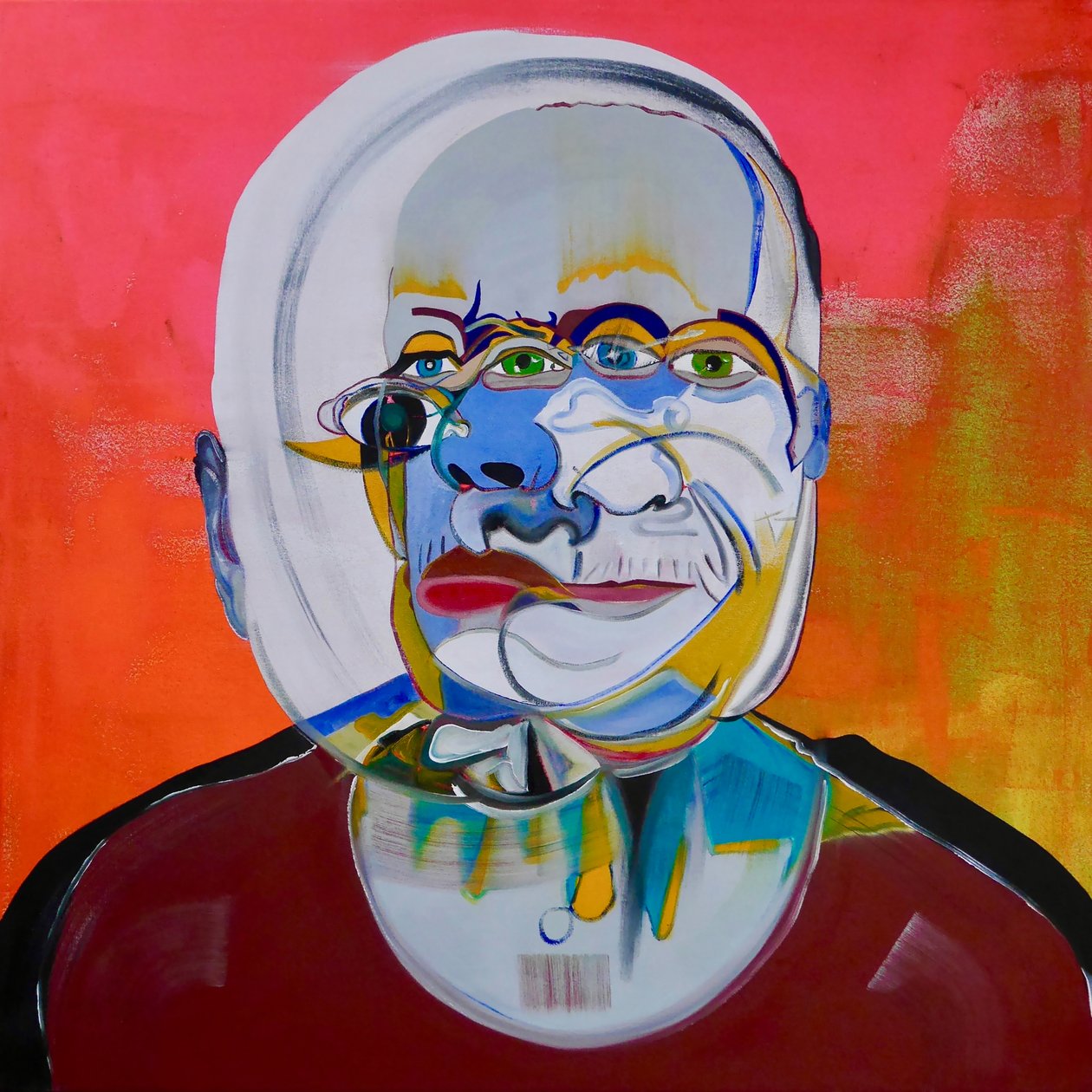 Mythe 7, 2021 (huile et acrylique sur toile) - Benoit Erwann Boucherot
