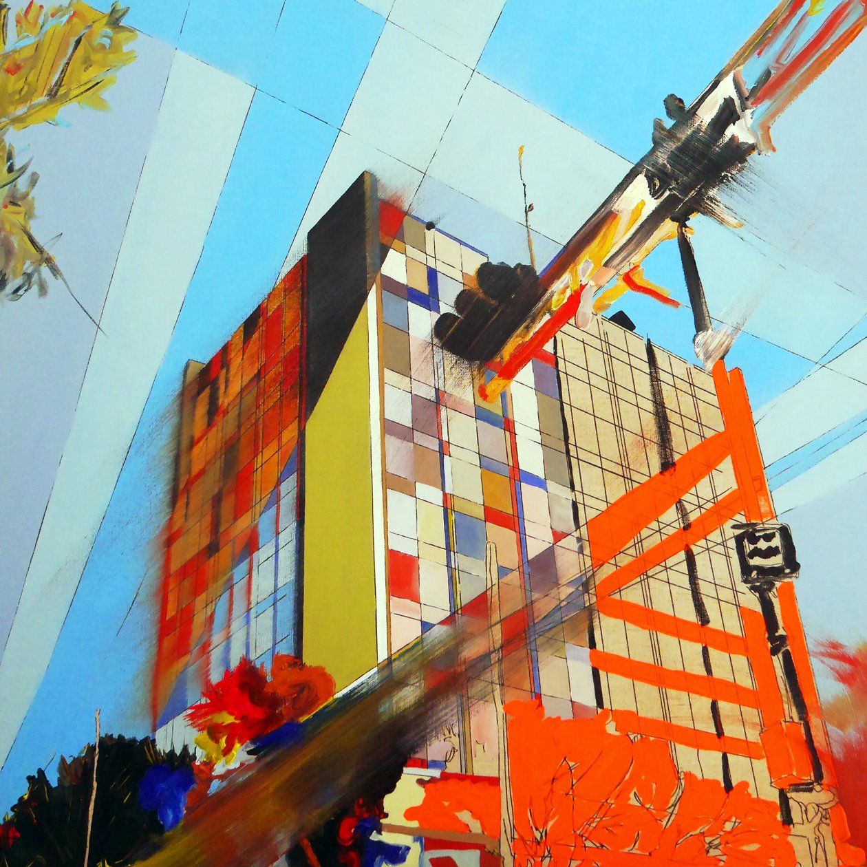 Overlandscape : Mexico 3, 2016 (huile sur toile) - Benoit Erwann Boucherot