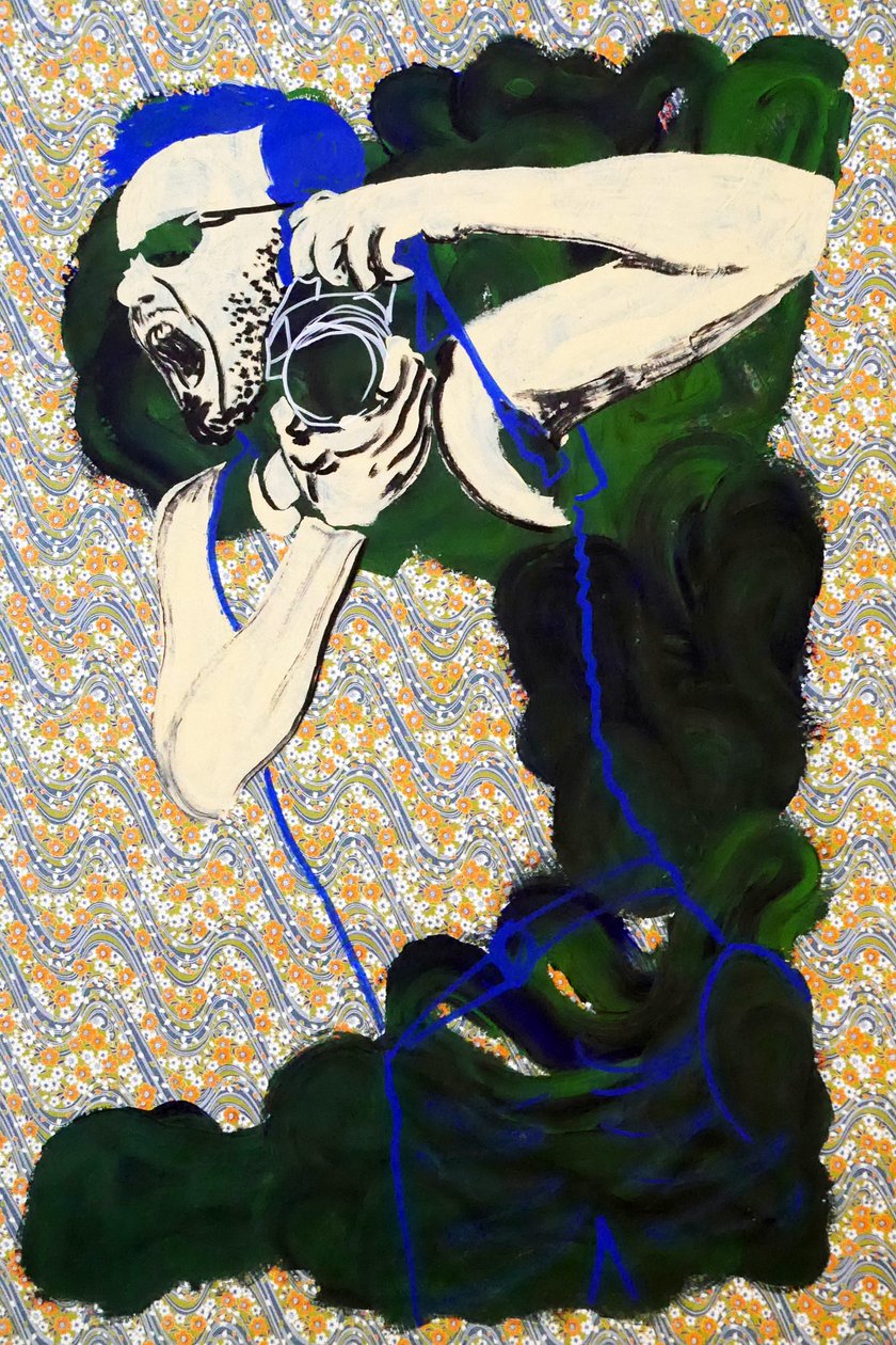 Passager 25, 2020 (acrylique sur papier japonais sérigraphié) - Benoit Erwann Boucherot