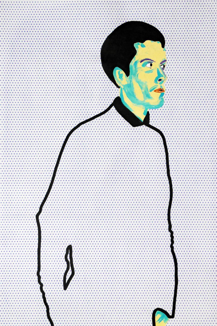 Passager 6, 2020 (acrylique sur papier japonais sérigraphié) - Benoit Erwann Boucherot