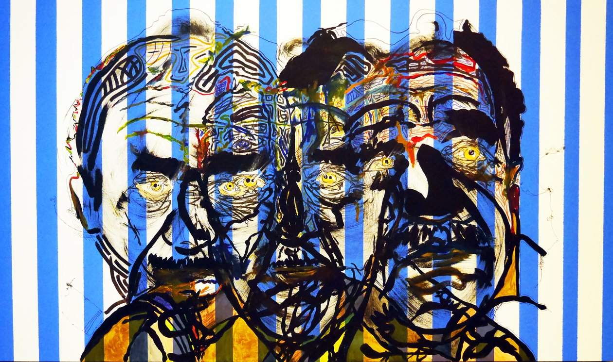Surportrait : Gabriel Garcia Marquez, 2015 (huile et acrylique sur toile) - Benoit Erwann Boucherot