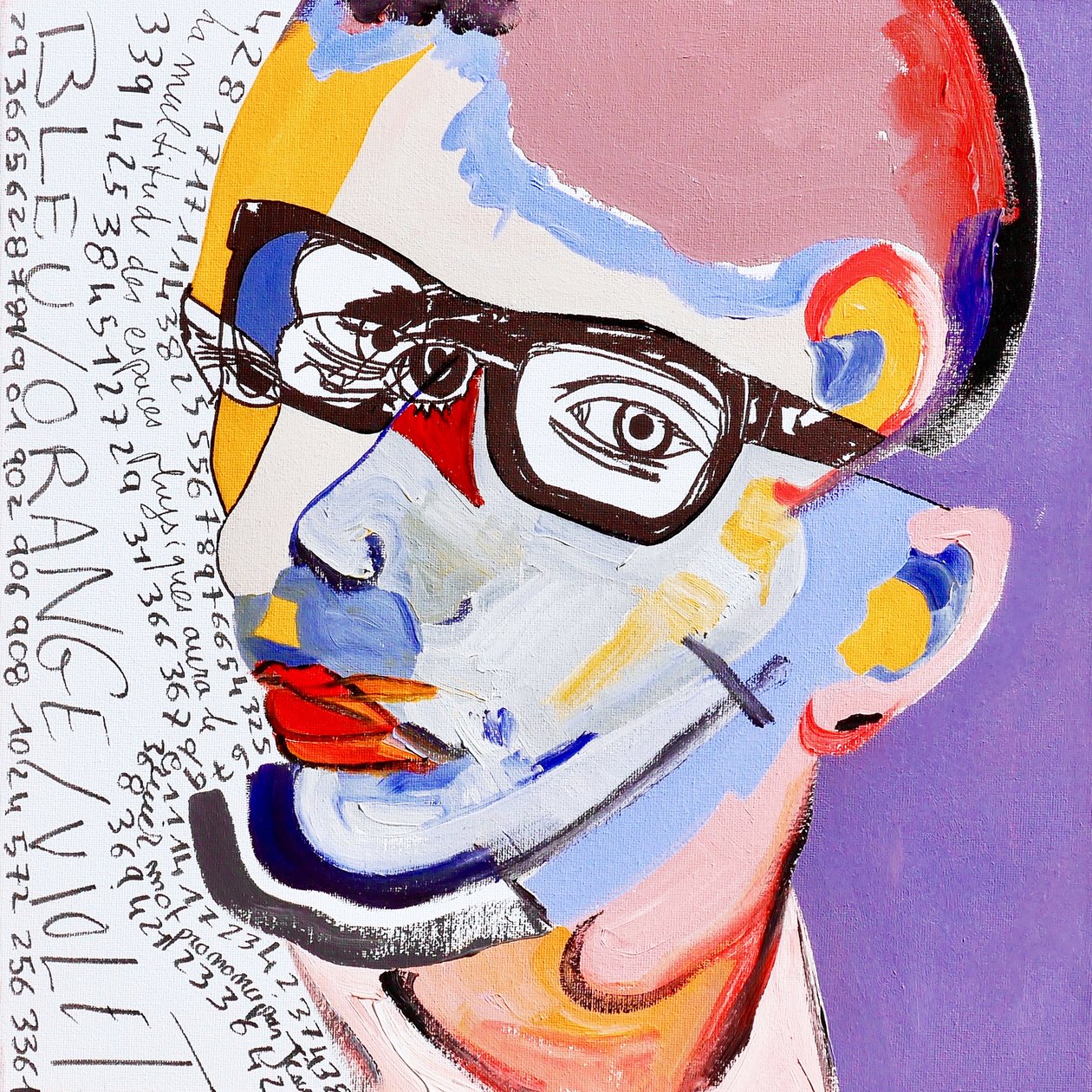 Surportrait : Kurt Cobain  Yves Saint-Laurent, 2019 (oil on canvas) - Benoit Erwann Boucherot