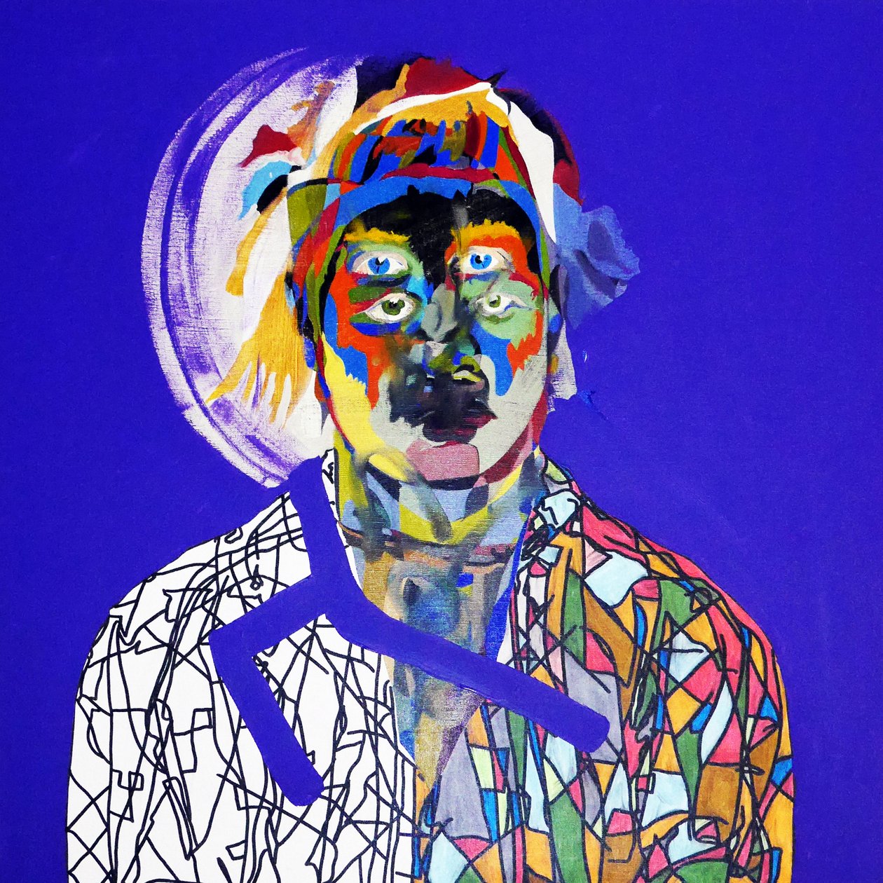 Surportrait : Olivier Corseri, 2019 (huile sur toile) - Benoit Erwann Boucherot