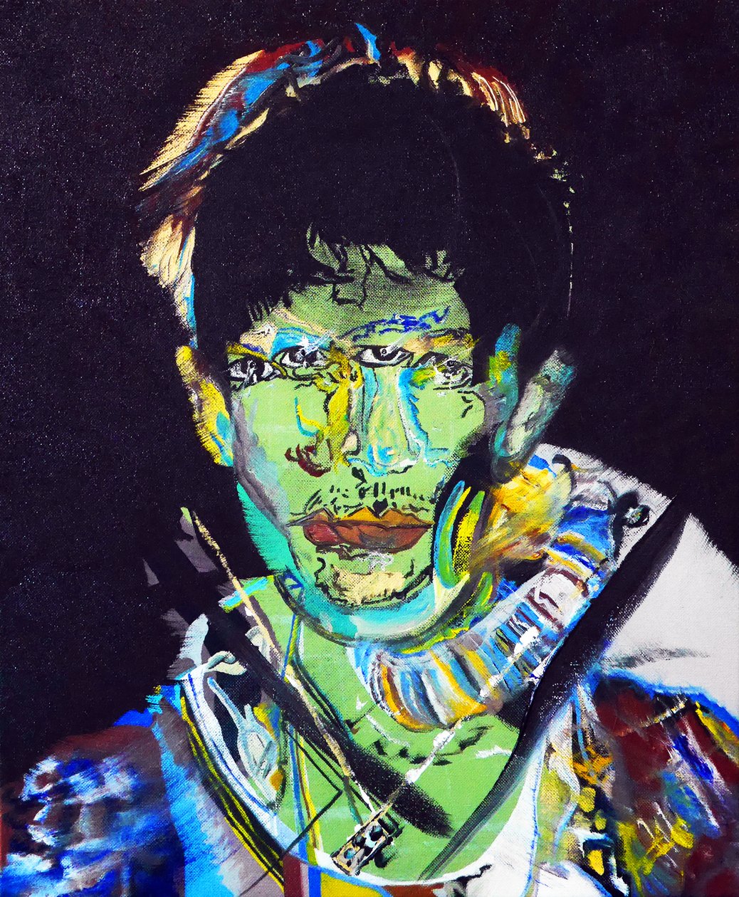 Surportrait : Raphael Ho Tsong Fang, 2015 (huile sur toile) - Benoit Erwann Boucherot