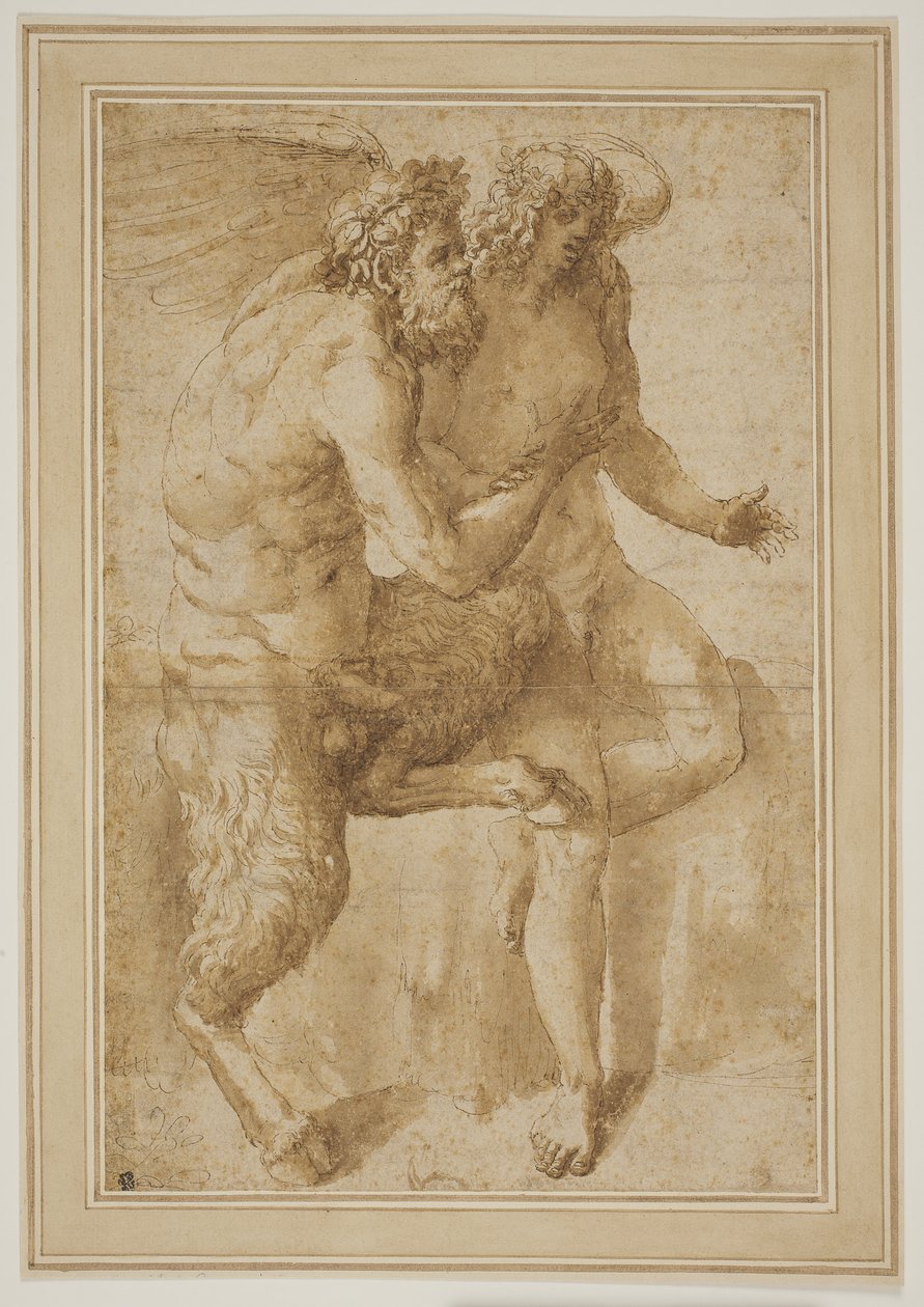 Deux figures féminines, avec des symboles de poésie et de musique - Benoît Le Coffre