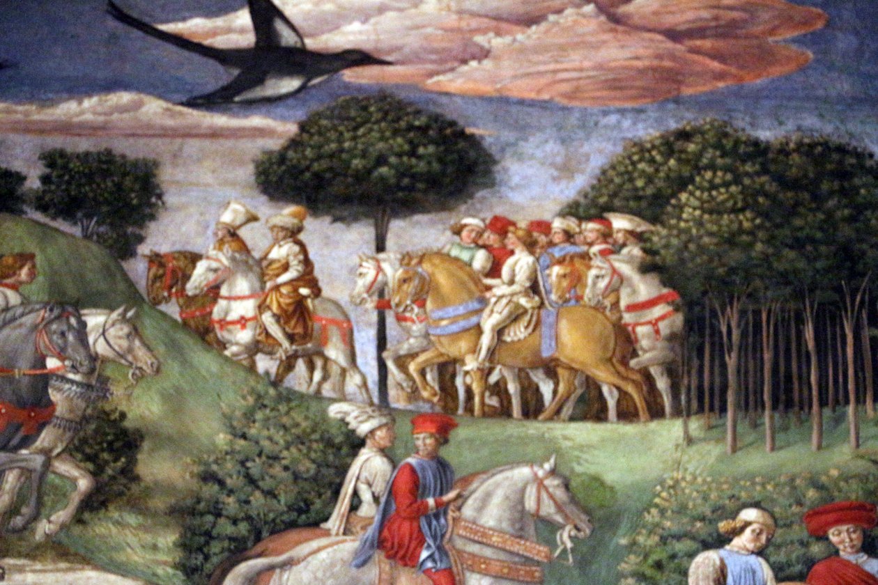 Italien : Le voyage des Mages : la procession de Gasparre du Roi le plus jeune - Benozzo Gozzoli