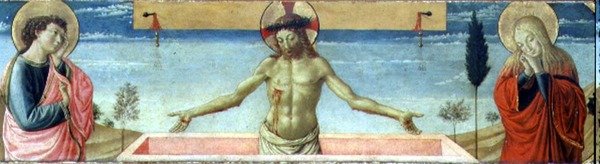 Christ ressuscité du tombeau (détail) - Benozzo di Lese di Sandro Gozzoli